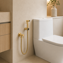 Douchette WC en inox 304, eau froide, fixation murale – Bellacqua Tino — vue 2