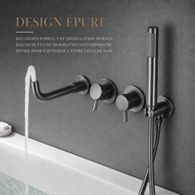 Mitigeur bain-douche mural encastré, bec et douchette à main – Bellacqua Tango — vue 4