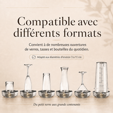 Rince-verre d'évier à jet automatique, acier inoxydable – Bellacqua Vetro — vue 6