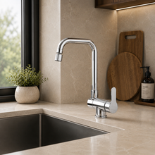 Robinet de cuisine rabattable sous fenêtre, rotation 360° – Bellacqua Millo — vue 9