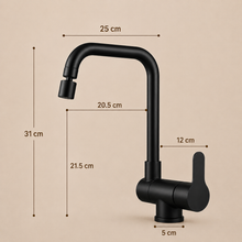 Robinet de cuisine rabattable sous fenêtre, rotation 360° – Bellacqua Millo — vue 8