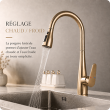 Mitigeur de cuisine à douchette extractible, rotation 360° – Bellacqua Lemono — vue 6