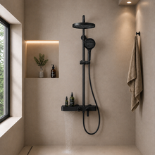 Colonne de douche complète avec mitigeur et douchette à main – Bellacqua Notte — vue 10