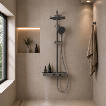Colonne de douche complète avec mitigeur et douchette à main – Bellacqua Notte — vue 9