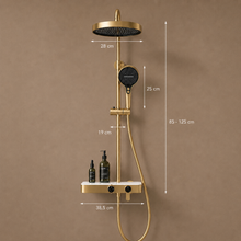 Colonne de douche complète avec mitigeur et douchette à main – Bellacqua Notte — vue 6