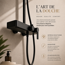 Colonne de douche complète avec mitigeur et douchette à main – Bellacqua Notte — vue 4