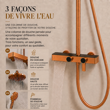 Colonne de douche complète avec mitigeur et douchette à main – Bellacqua Notte — vue 5