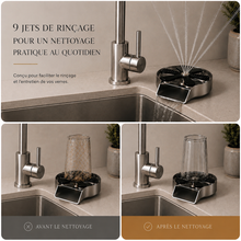 Rince-verre d'évier à jet automatique, acier inoxydable – Bellacqua Vetro — vue 3