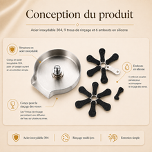 Rince-verre d'évier à jet automatique, acier inoxydable – Bellacqua Vetro — vue 4