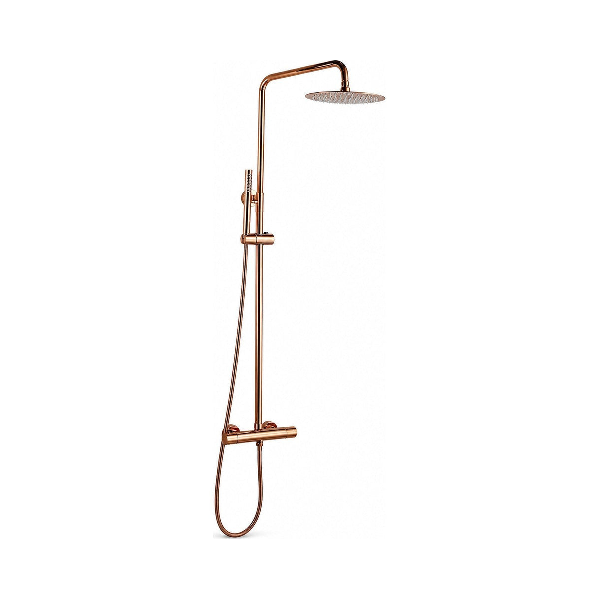 Colonne de douche thermostatique avec douche de tête et douchette – Bellacqua Alba — vue 1