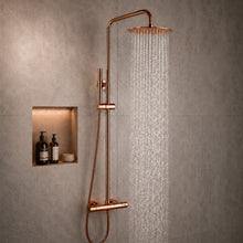 Colonne de douche thermostatique avec douche de tête et douchette – Bellacqua Alba — vue 2