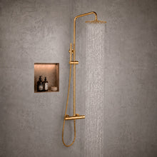 Colonne de douche thermostatique avec douche de tête et douchette – Bellacqua Alba — vue 9