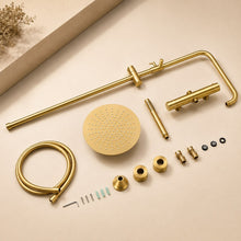 Colonne de douche thermostatique avec douche de tête et douchette – Bellacqua Alba — vue 11
