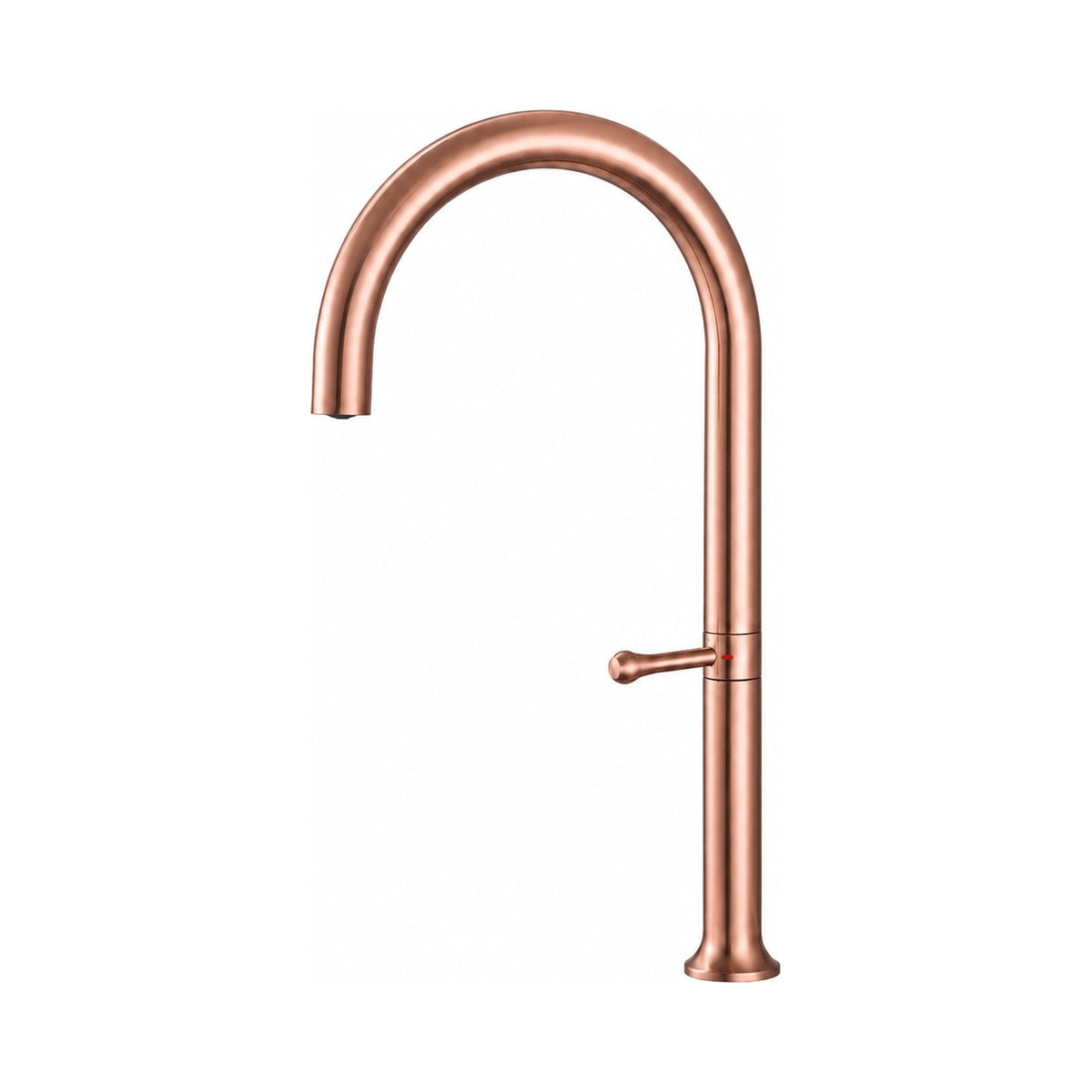 Robinet de cuisine à bec col-de-cygne, rotation 360° – Bellacqua Rosa — vue 1